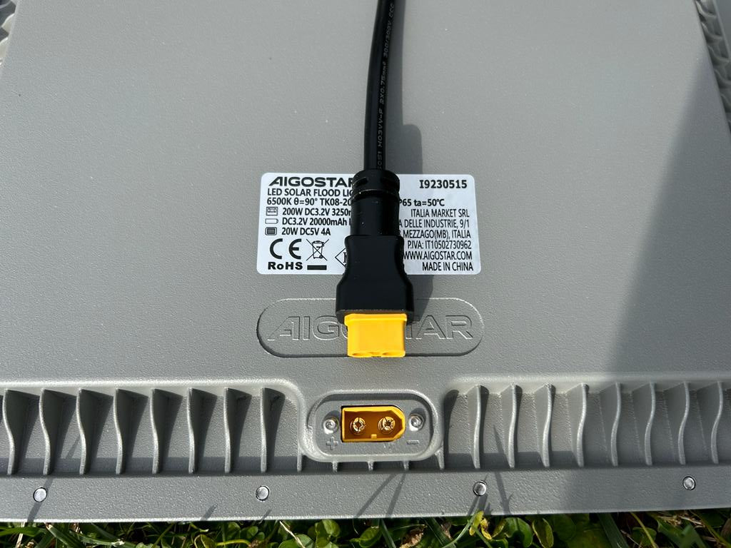 Cavo Prolunga 5mt per Faro Pannello Solare 100 200W Lumix Space