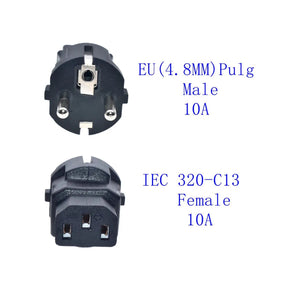 Adattatore Alimentazione IEC Schuko 10A 250V