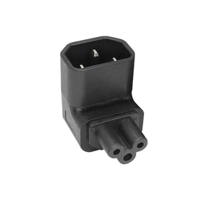 Adattatore Angolare Alimentazione IEC320 C5 Femmina a C14 Maschio