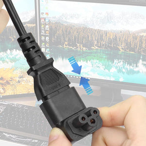 Adattatore Angolare Alimentazione IEC320 C5 Femmina a C14 Maschio