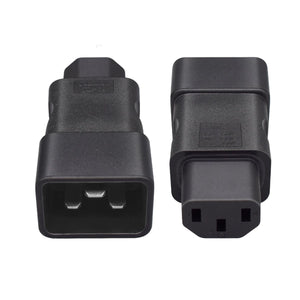 Adattatore Tripolare Alimentazione IEC320 C13 Femmina C20 Maschio