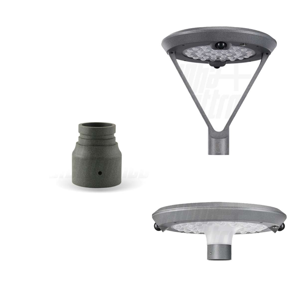 Adattatore da Testa Palo da ø48 a ø60mm per Lampione Solare