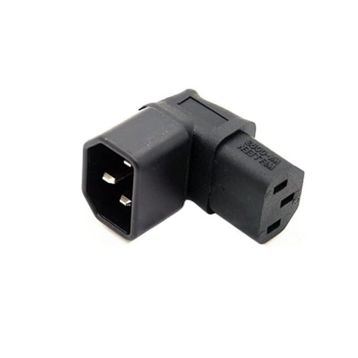 Adattatore di Alimentazione Angolare IEC 320 C13 Femmina C14 Maschio