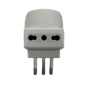 Adattatore Triplo Schuko Spina 10A Prese Bivalenti 10/16A + Presa Schuko