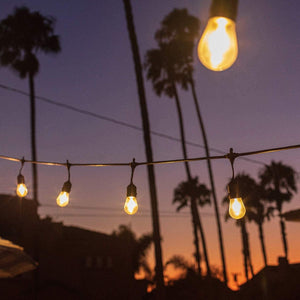 Catena Luminosa da Esterno 10mt E27 IP44 + 10 Lampade