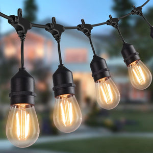 Catena Luminosa da Esterno 10mt E27 IP44 10 Portalampade