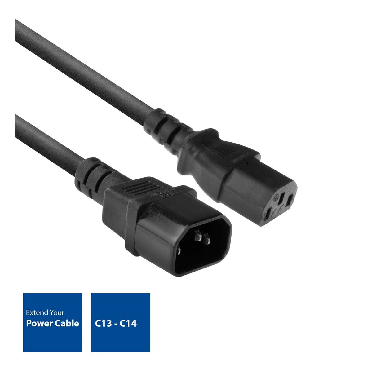 Cavo Prolunga Alimentazione Tripolare Maschio Femmina 1.8Mt