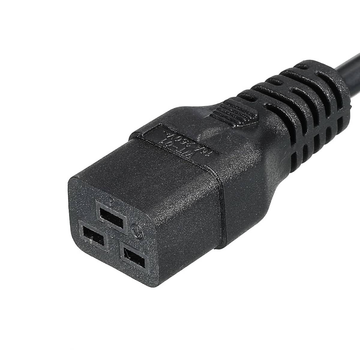 Cavo Alimentazione 16A IEC320 C19 Femmina a IEC320 C14 Maschio 2m Nero