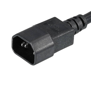 Cavo Alimentazione 16A IEC320 C19 Femmina a IEC320 C14 Maschio 2m Nero