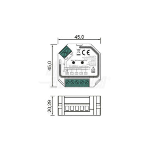 Dimmer a Taglio di Fase per Lampade 230V + Telecomando RF 200W