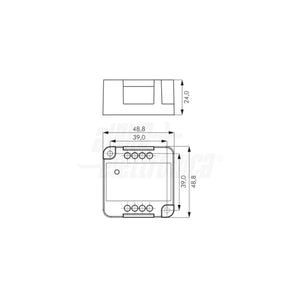 Dimmer per Strisce Led 12/24/48V 10A Comando a Pulsante