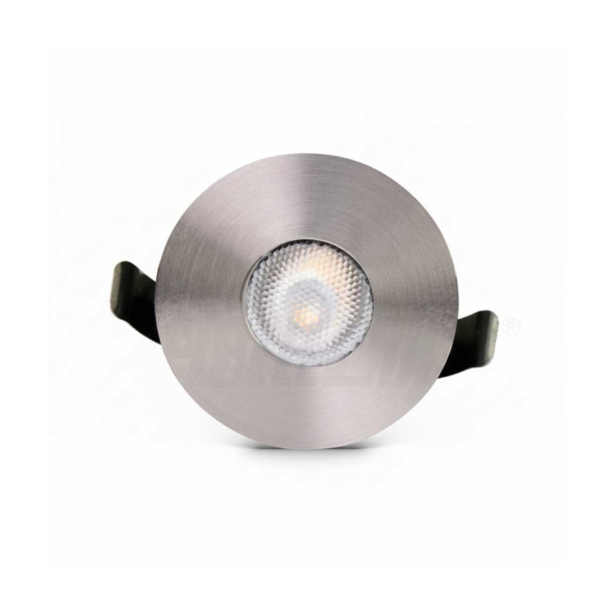 Luca Calda 3W Satin Aluminum Recessed LED Spotlight