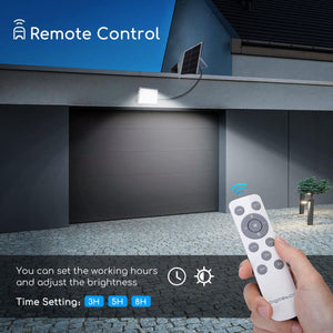 Faro Led Pannello Solare 100W da Esterno Crepuscolare 4000K