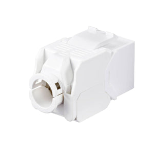 Keystone RJ45 Cat.6 Frutto UTP Crimpaggio Senza Attrezzi Colore Bianco