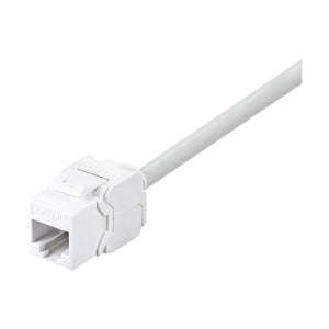 Keystone RJ45 Frutto CAT.6A UTP Crimpaggio Senza Attrezzi Colore Bianco