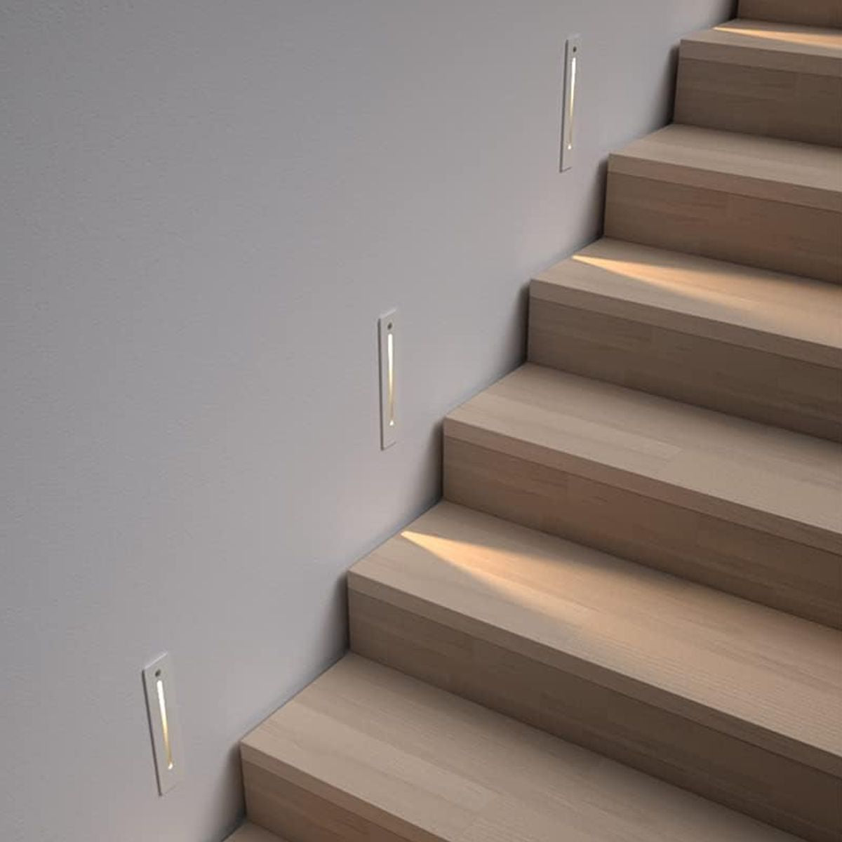 Lame di Luce Led Segnapasso Sensore Pir 3W IP65 Luce Calda Bianco