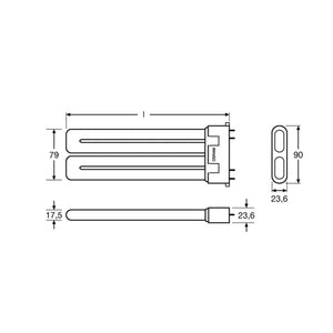 Lampada 2G10 24W 830 Fluorescente DULUX FS1