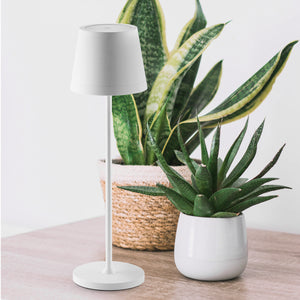Lampada da Tavolo Ricaricabile Bianca Senza Fili Touch