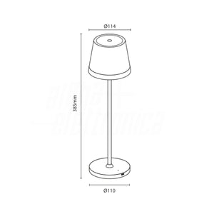 Lampada da Tavolo Ricaricabile Bianca Senza Fili Touch