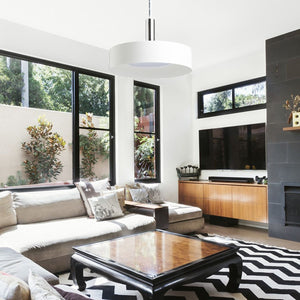 Lampada a Sospensione Design E27 Soffitto Bianco Cromo