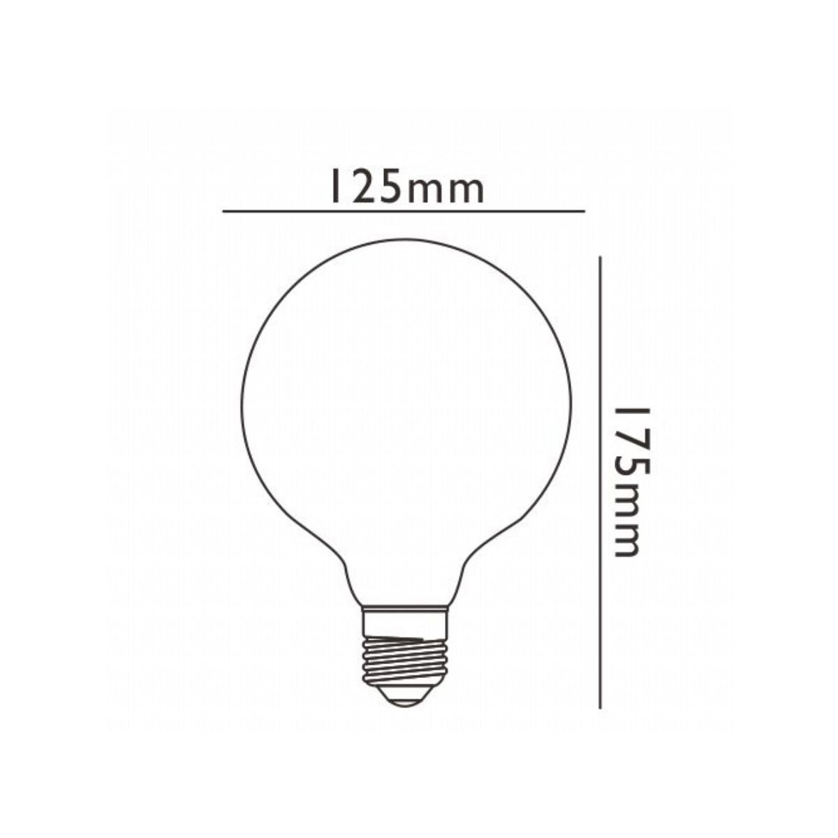 Lampade a Filamento Led E27 2W per Flos TARAXACUM Globo Trasparente 2700K