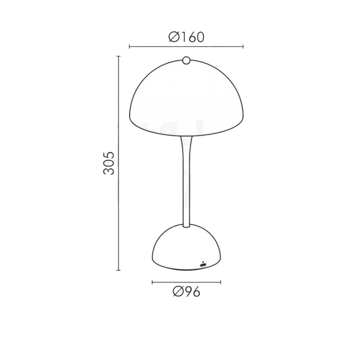 Lampade da Tavolo Ricaricabile USB Led Senza Fili Touch Dimmerabile IP44