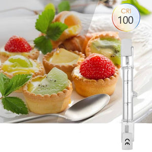 Lampadina Alogena r7s 78mm 80W Resa 100W Lineare basso Consumo