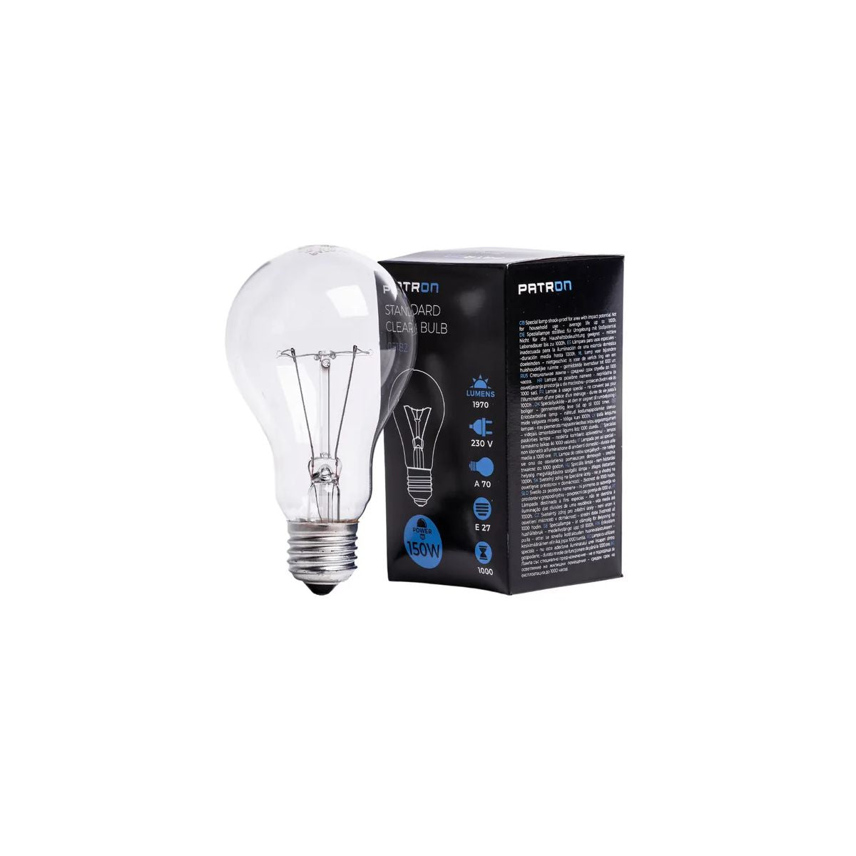 Lampadine a Incandescenza E27 150W A70 Trasparente