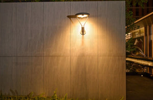 Lampione Led Solare 20W con Sensore PIR 2000 Lumen Giardino Luce Calda