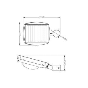 Lampione Solare Stradale Led 3000 Lumen Sensore Crepuscolare e Movimento