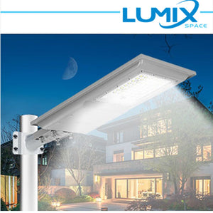 Lampione Stradale Solare Led 100W Sensore Crepuscolare e Movimento