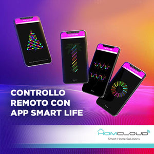 Luci Albero di Natale Smart Stringa 200 Led RGB-IC Wi-Fi+Blue 20MT