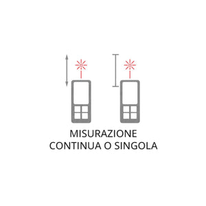 Metro Laser Distanziometro 70mt Multifunzione Metro Area Volume