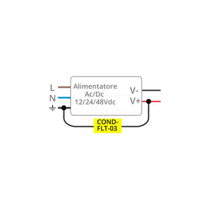 Modulo Bypass Eliminazione Effetto Leggermente Acceso Strisce Led 12/24/48Vdc