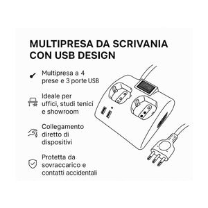 infografica multipresa da tavolo