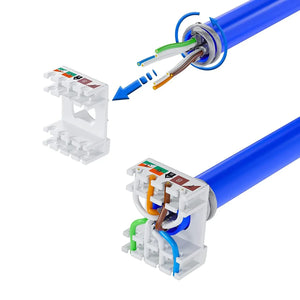 Presa RJ45 Matix Cat.6A UTP Compatibile AM5979C6A Colore Bianco