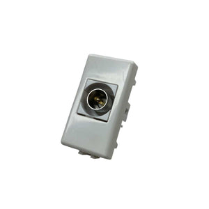 Presa TV Matix Compatibile Maschio Bianco