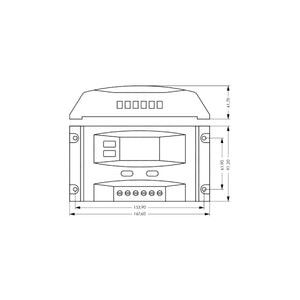 Regolatore di Carica Fotovoltaico PWM 12 24Vdc 20A con 2 porte USB per Pannelli Solari