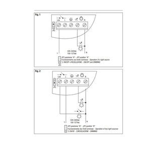 Relco Dimmer Varialuce Rondo Pedale per Led Alogene 250W Trasparente