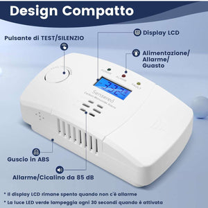 Rilevatore Monossido di Carbonio Sensore Figaro EN50291-1:2018