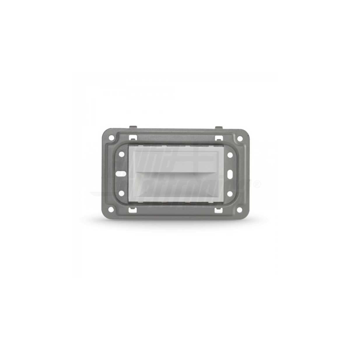 Segnapasso Led 503 Interno Luce Calda 1.5W Asimmetrico Bianco