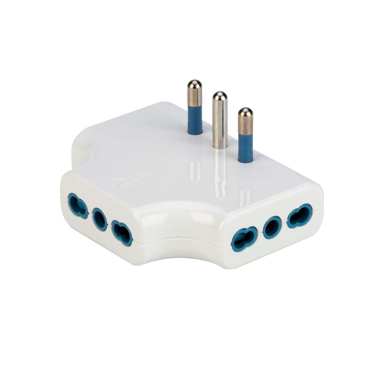 Spina Tripla Piatta 16A Prese Bipasso 10/16A