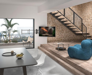 Staffa TV Bandiera Parete 32 - 80 Pollici Manuale Rotazione 180° 50KG