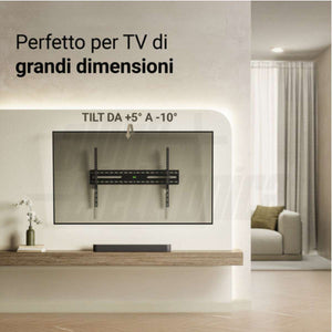 Supporto TV Parete 43 100 Pollici 75 KG Grandi Dimensioni Inclinabile
