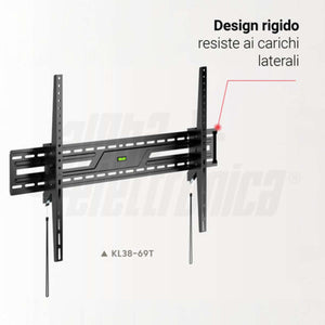 Supporto TV Parete 43 100 Pollici 75 KG Grandi Dimensioni Inclinabile