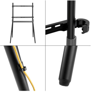 Supporto Tv da Terra Design 42-80 Pollici Quattropiedi 40 Kg