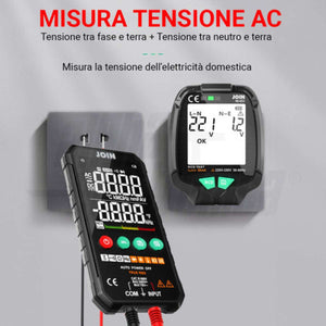 Tester Verifica Messa a Terra RCD Dsipaly LCD