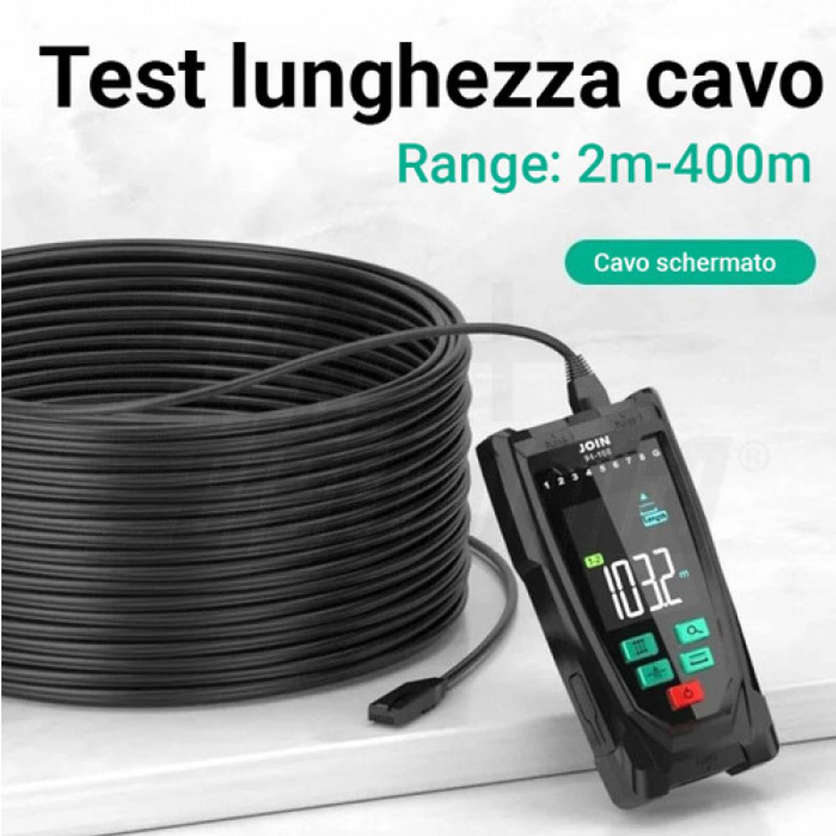 Tester Lan Professionale con Verifica e Misurazione Cavi