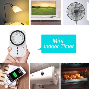 Timer Analogico 24 Ore Giornaliero 16A 3500W Max