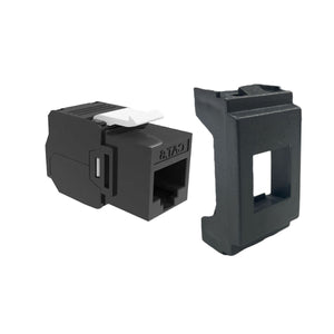 Vimar Idea RJ45 Presa cat.6A Compatibile UTP 16359.6 Nero